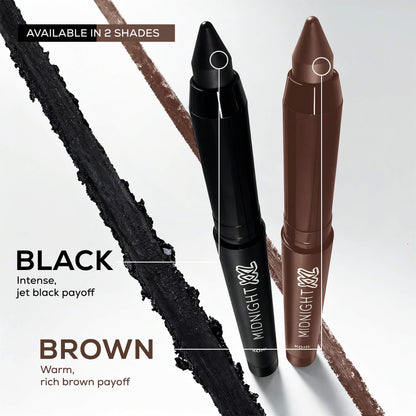 RENEE Midnight XXL Waterproof & Smudge-proof Kohl With Sharpener