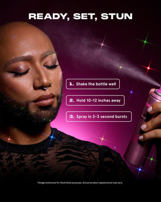 One Size On 'Til Dawn Glitter Waterproof Setting Spray 143ML