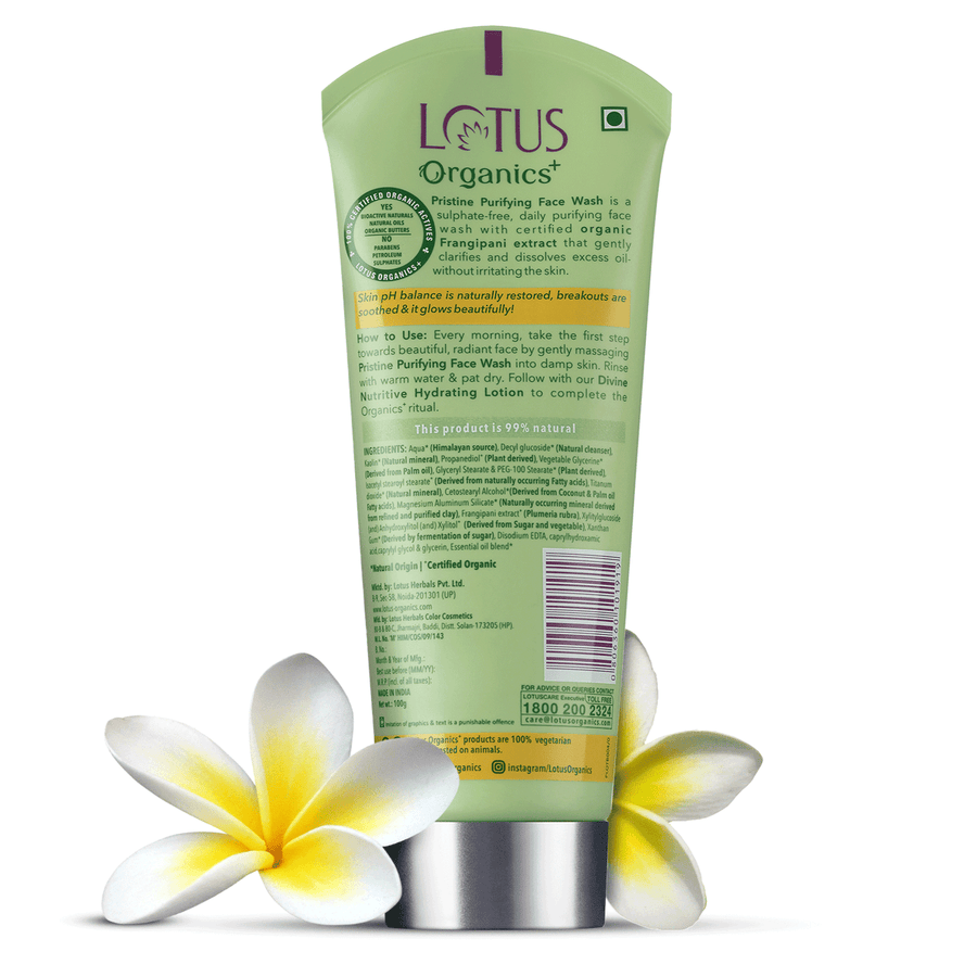 Lotus Organics+ Pristine Purifying Face Wash 100gm