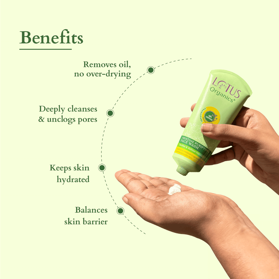 Lotus Organics+ Pristine Purifying Face Wash 100gm