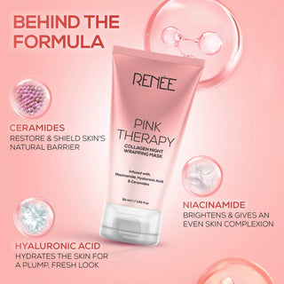 RENEE Pink Therapy Collagen Night Wrapping Anti-Aging Face Mask