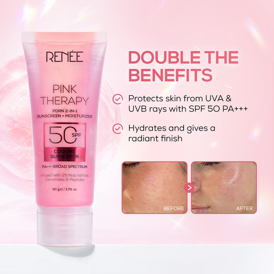 RENEE Pink Therapy PDRN 2-In-1 Sunscreen + Moisturizer