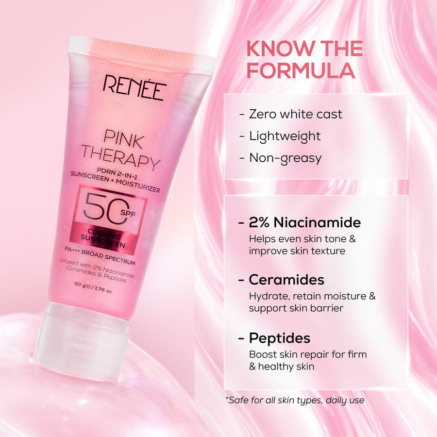 RENEE Pink Therapy PDRN 2-In-1 Sunscreen + Moisturizer
