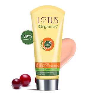Lotus Organics+ Ultra Matte Mineral Sunscreen SPF 40 PA+++