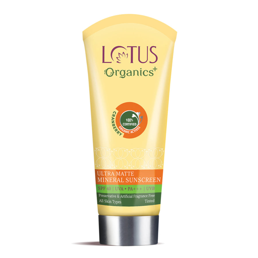 Lotus Organics+ Ultra Matte Mineral Sunscreen SPF 40 PA+++