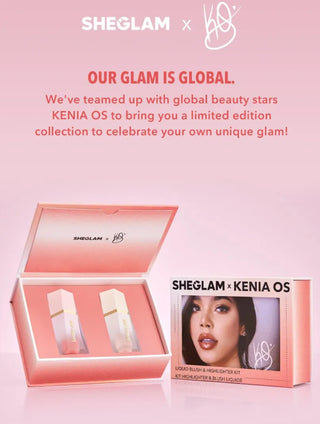SheGlam X Kenia OS Blush & Highlighter Kit