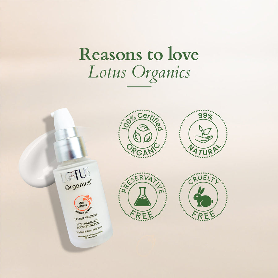 Lotus Organics+ Vitamin-C Radiance Booster Serum 30ml