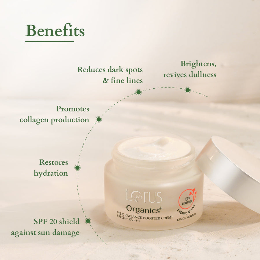 Lotus Organics+ Vitamin-C Radiance Booster cream 50gm