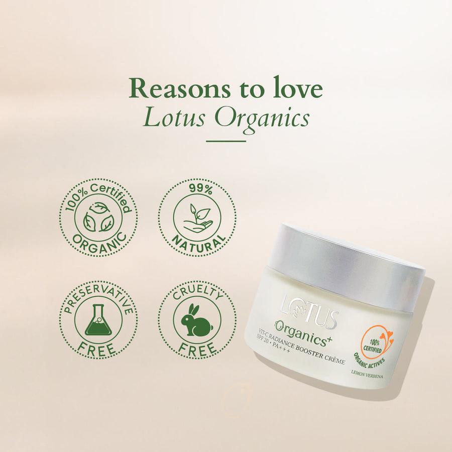 Lotus Organics+ Vitamin-C Radiance Booster cream 50gm