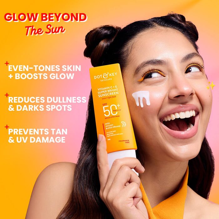 Dot & key Vitamin C + E Sunscreen SPF 50+ PA++++ 80gm