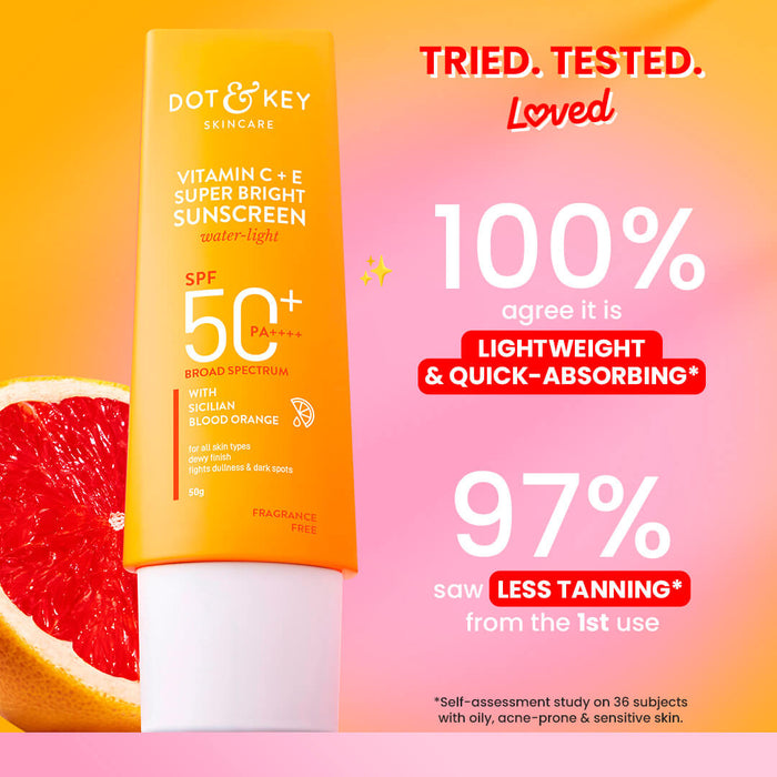 Dot & key Vitamin C + E Sunscreen SPF 50+ PA++++ 80gm
