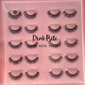 Pink Bite Faux Mink Lashes Pack of 10 Pairs