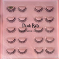 Pink Bite Faux Mink Lashes Pack of 10 Pairs