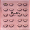 Pink Bite Faux Mink Lashes Pack of 10 Pairs