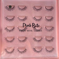 Pink Bite Faux Mink Lashes Pack of 10 Pairs