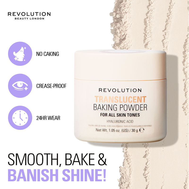 Makeup Revolution Loose Baking Powder - Translucent (30g)