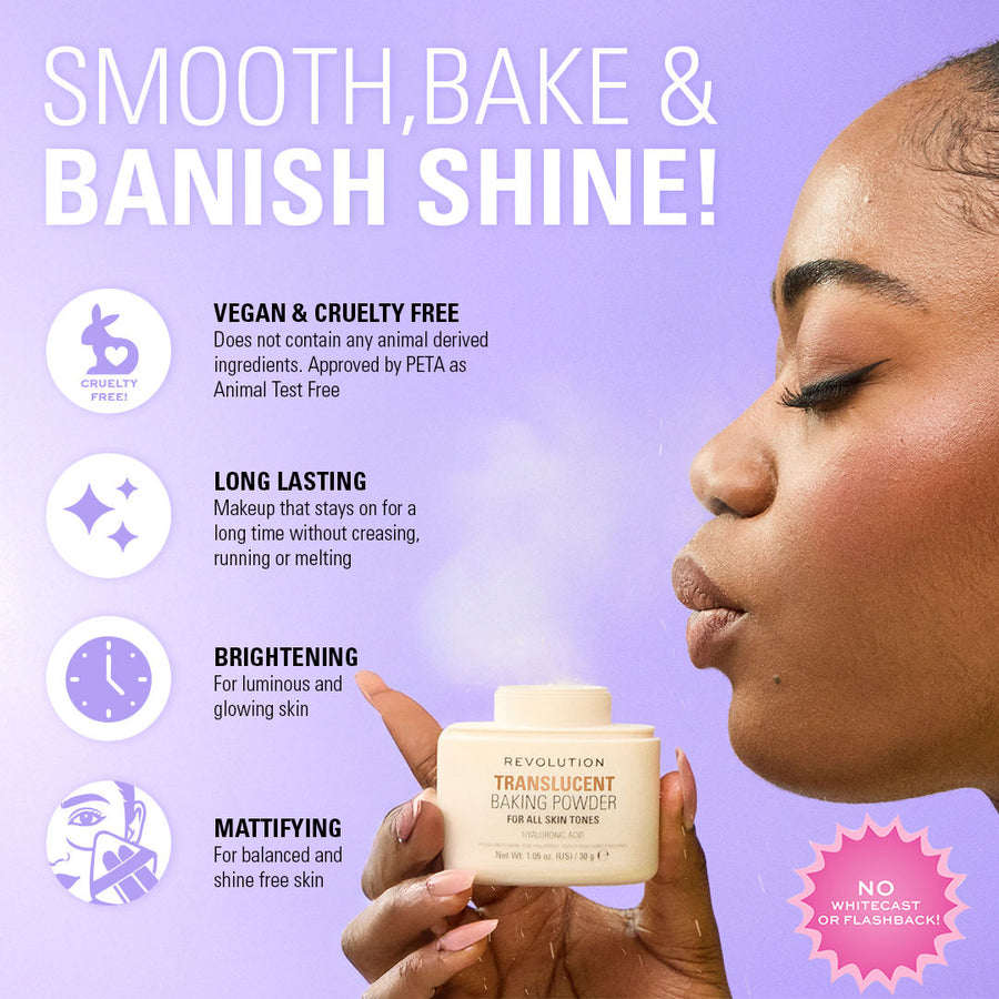 Makeup Revolution Loose Baking Powder - Translucent (30g)