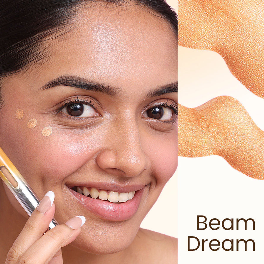 Nykaa Cosmetics Magic Wand Cushion Tip Face & Body Liquid Highlighter - Beam Dream (2ml)