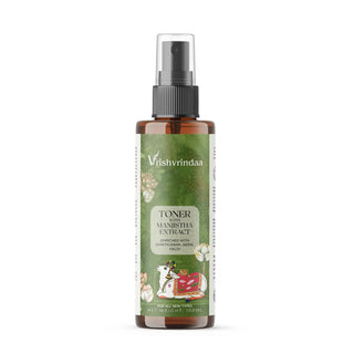 Vrishvrindaa Toner with Manjistha Extract - Tightens Pores & Brightens Skin