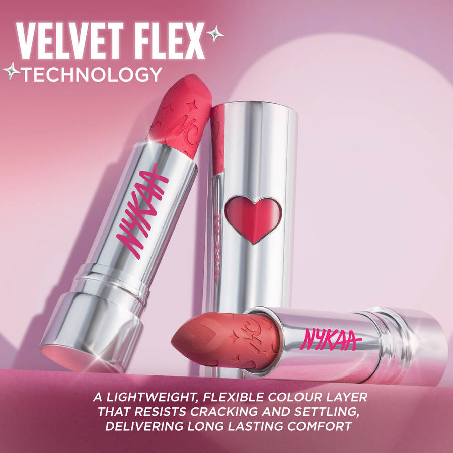 Nykaa Cosmetics Lovestruck Velvet Matte Long Wear, Comfortable Lipstick
