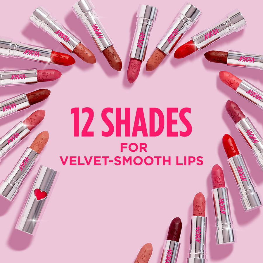 Nykaa Cosmetics Lovestruck Velvet Matte Long Wear, Comfortable Lipstick