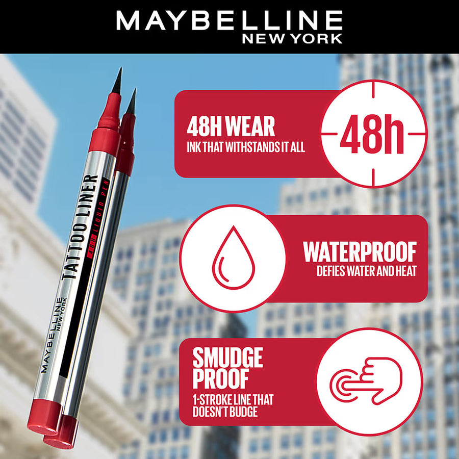 Maybelline Tattoo High Impact Liner - Intense Black Pen