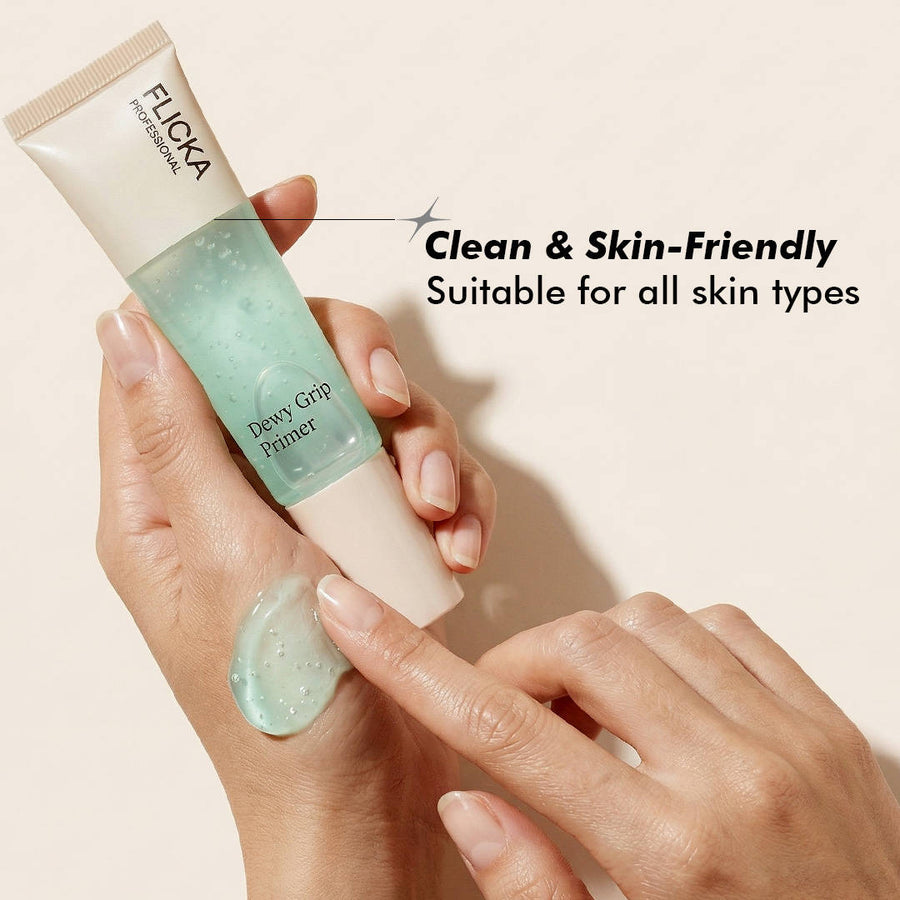 FLiCKA Dewy Grip Primer Hydrating Gel Formula For Smooth And Bright Skin (30ml)