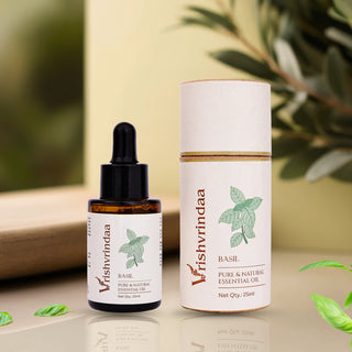 Vrishvrindaa Basil Oil - Clear Skin & Mental Clarity 25ml