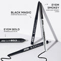 Nykaa Cosmetics Eyem Smokey Intense Gel Kajal With Free Sharpener & Smudger- Black