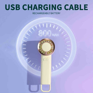 Handheld Electric Fan Light Control