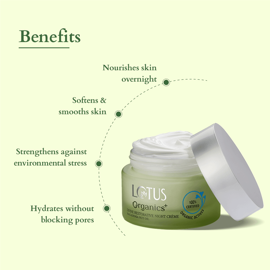 Lotus Organic Divine Restorative Night Cream 50gm