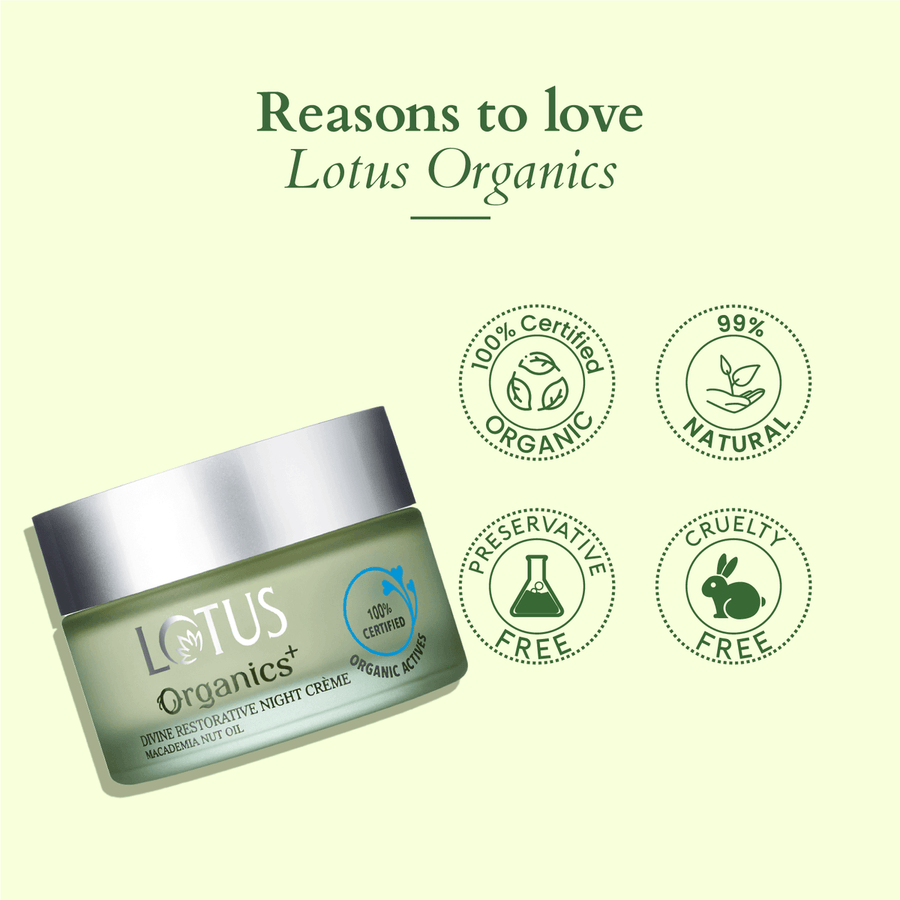 Lotus Organic Divine Restorative Night Cream 50gm