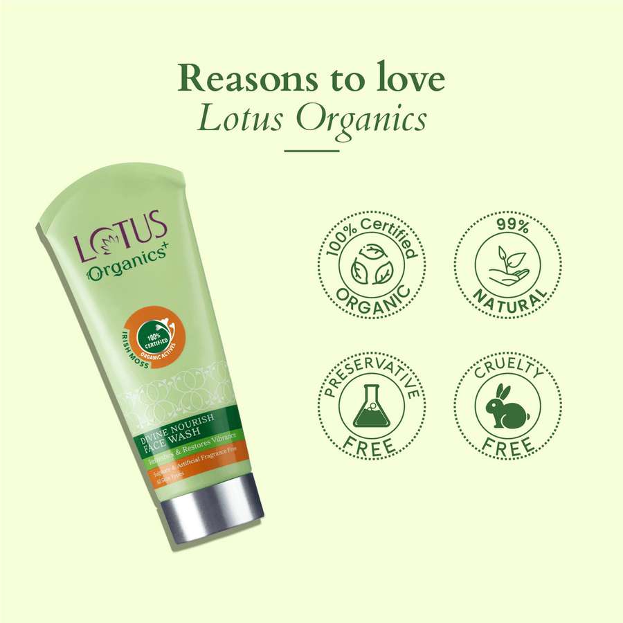 Lotus Organic Divine Nourish Face Wash 100gm