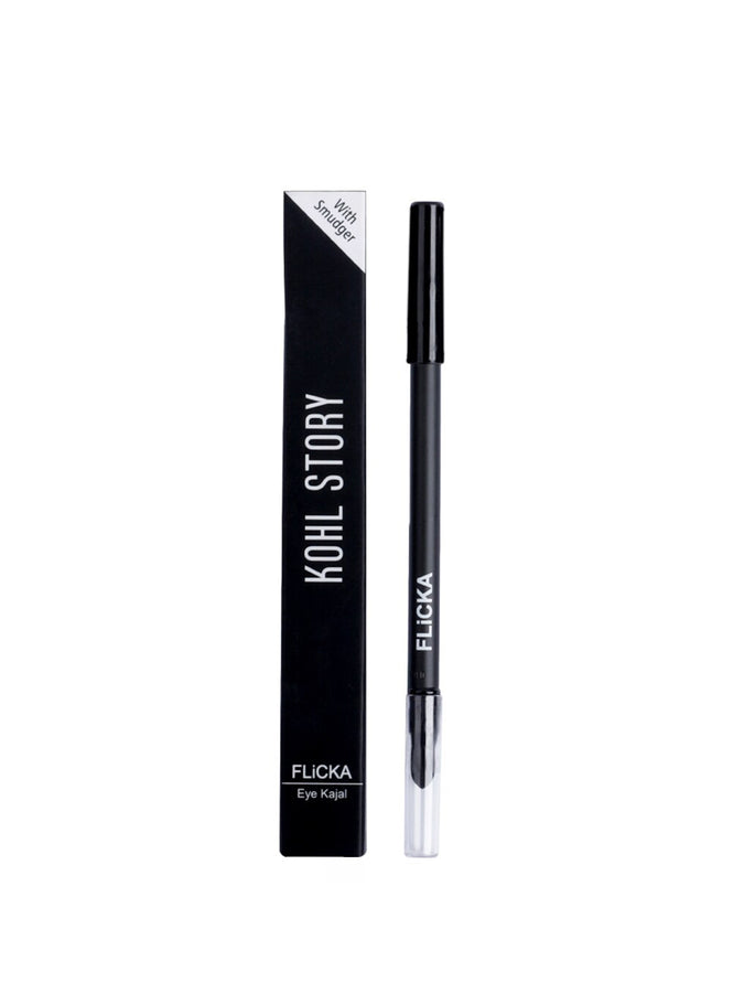 FLiCKA Kohl Story Smudge Proof Kajal - Black 01