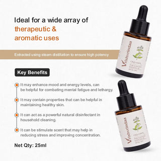 Vrishvrindaa Cinnamon Oil - Clears Skin & Refreshes Mind 25ml