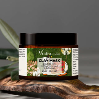 Vrishvrindaa Clay Mask – Deep Detox & Oil Control