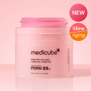 Medicube PDRN Pink Collagen Toning Gel Toner Pads 70P