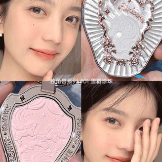 Flower Knows Unicorn Embossed Blush (Snowy Pearl 01