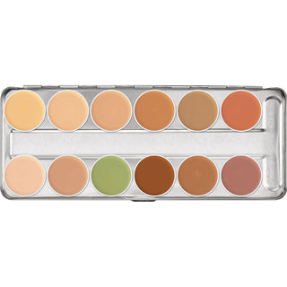 KRYOLAN DERMACOLOR CAMOUFLAGE 12 Color  PALETTE