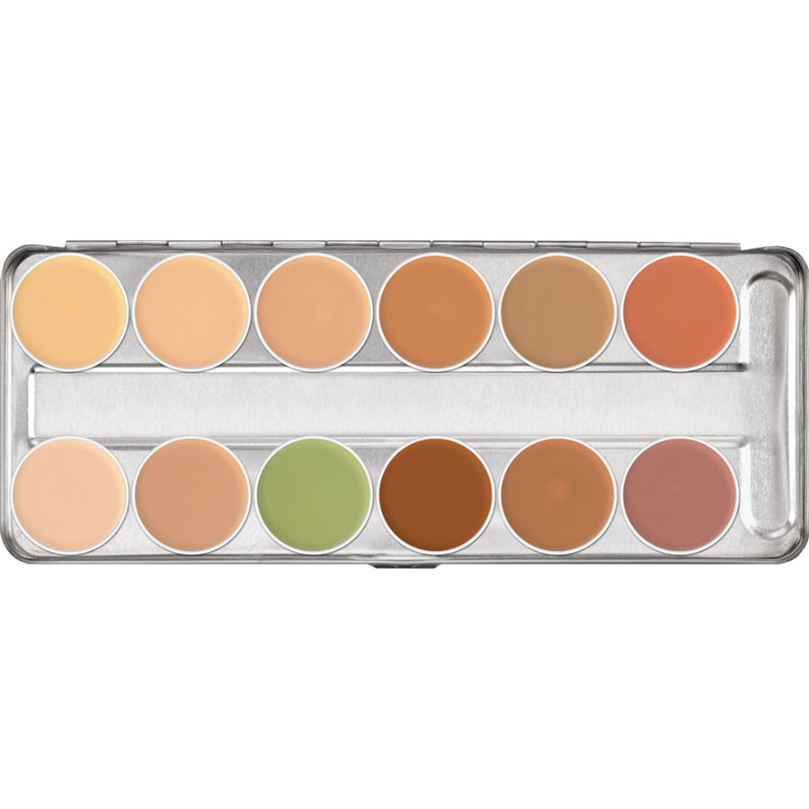 Kryolan Dermacolor Camouflage 12 Color Palette