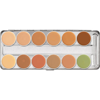 KRYOLAN DERMACOLOR CAMOUFLAGE 12 Color  PALETTE