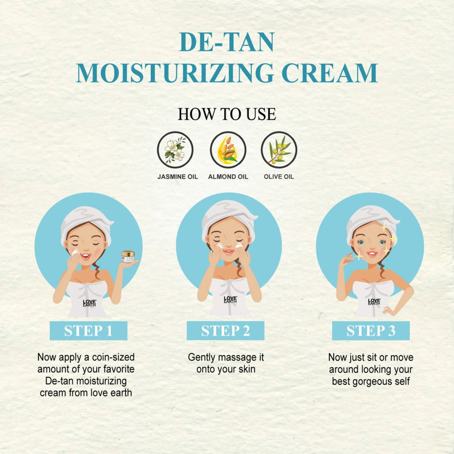 Love Earth DE-TAN Moisturizing Cream
