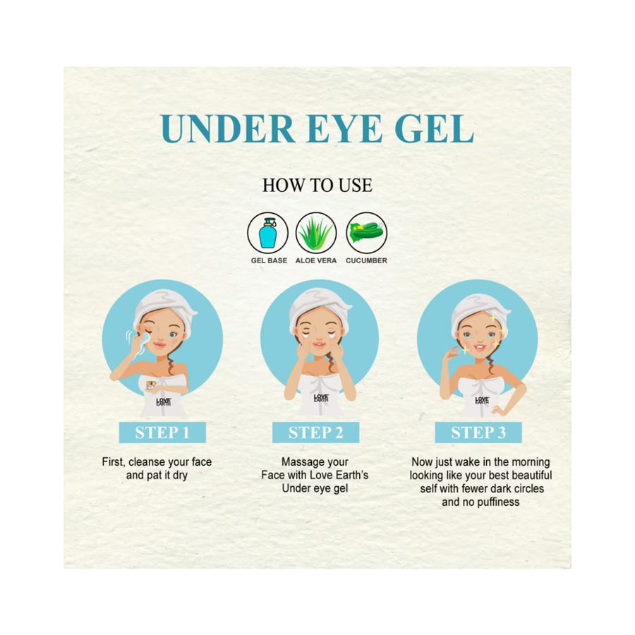 Love Earth Organic Under Eye Gel (50g)