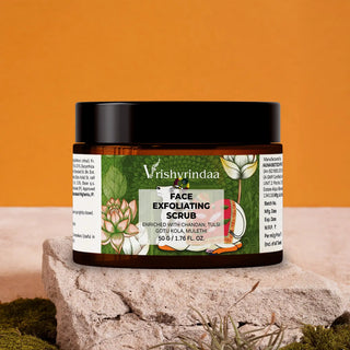 Vrishvrindaa Face Exfoliating Scrub – Removes Tan & Dead Skin