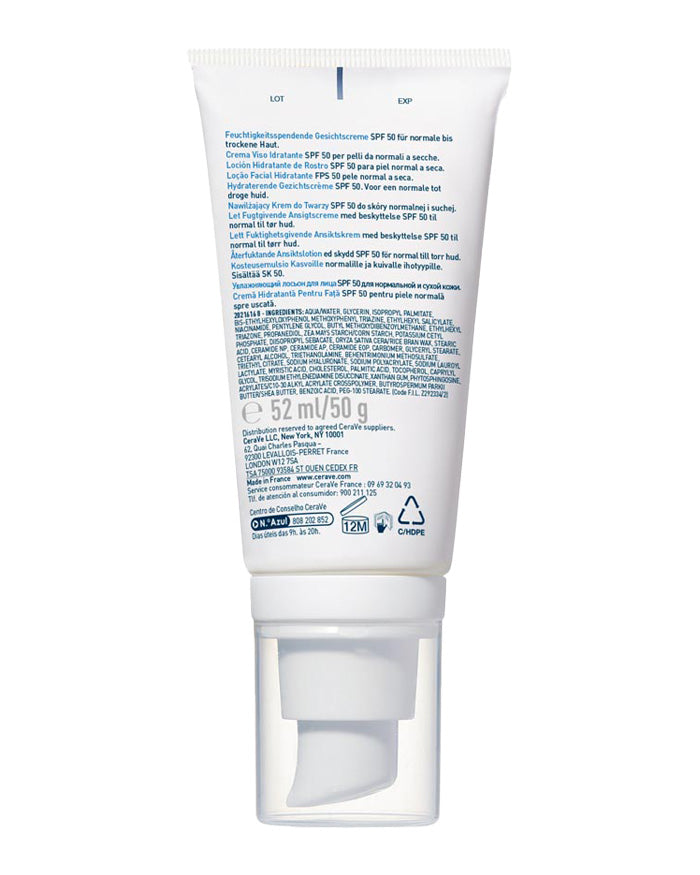 CeraVe AM Facial Moisturizing Lotion with SPF 50  52ml