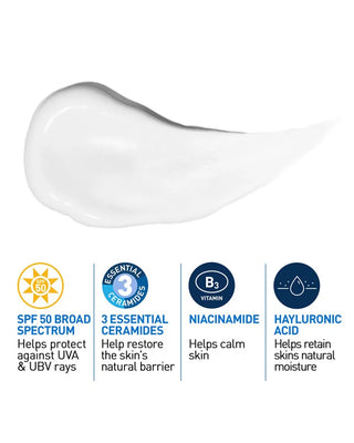 CeraVe AM Facial Moisturizing Lotion with SPF 50  52ml