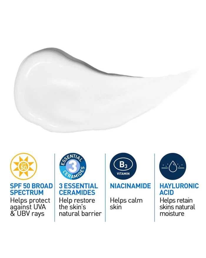CeraVe AM Facial Moisturizing Lotion with SPF 50  52ml