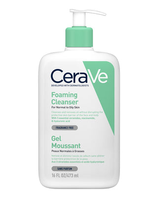 Cerave Foaming Oil Free Cleanser For Normal to Oily Skin