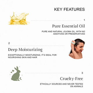 Vrishvrindaa Jojoba Oil - Moisturizes Skin & Hair Care 25ml