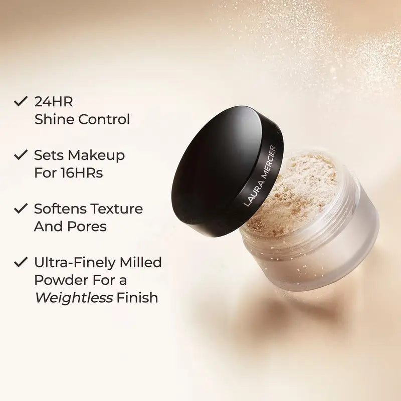 Laura Mercier Translucent Loose Setting Powder + Puff 29gm